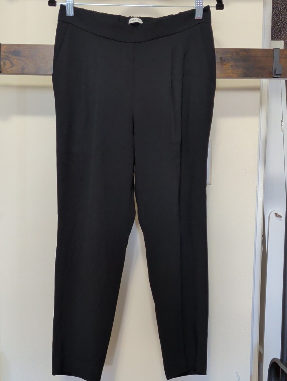 Babaton Black Straight-Leg Dress Pants